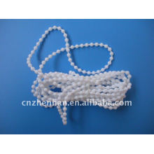 Persianas enrollables cadena de bolas de plástico, 4,5 * 6 mm gruesa cadena de bola de perlas, cadena de sombra de rodillos, componentes de persiana enrollable